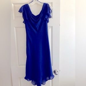 Flow-y royal blue dress